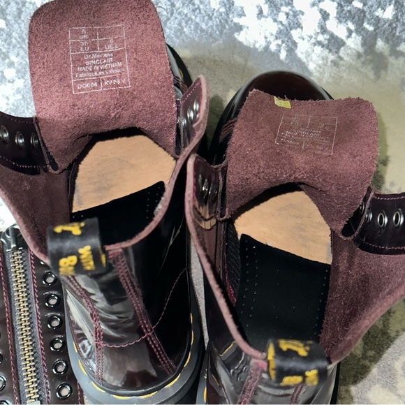 Dr. Martens Sinclair Arcadia Cherry Red boots - Picture 9 of 11